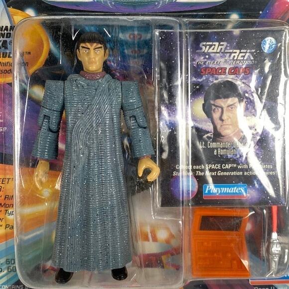 Playmates 1994 Lt Commander Data as Romulan Star Trek TNG Action Figure* - Picture 5 of 5